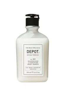 Depot NO. 501 MOISTURIZING & CLARIFYING BEARD SHAMPOO - szampon do brody o działaniu nawilżającym i oczyszczającym, 250ml