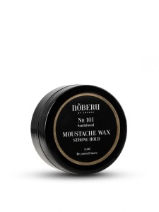 Nõberu of Sweden No. 101 Sandalwood MOUSTACHE WAX STRONG HOLD - wosk do wąsów o mocnym chwycie, 25ml