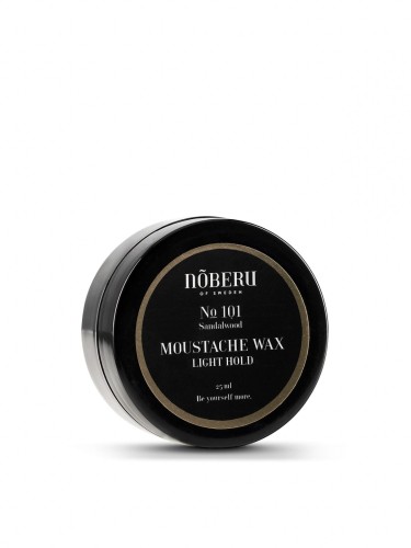 Nõberu of Sweden No. 101 Sandalwood MOUSTACHE WAX LIGHT HOLD - wosk do wąsów o lekkim chwycie, 25ml