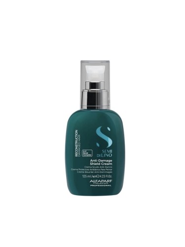 ALFAPARF SEMI DI LINO RECONSTRUCTION ANTI-DAMAGE SHIELD CREAM - krem do odbudowy włosów, 125ml