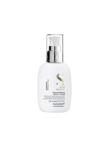 ALFAPARF MILANO SEMI DI LINO EXTRAORDINARY ALL-IN-1 FLUID - wielofunkcyjny fluid do kompleksowej pielęgnacji włosów, 125ml  – zestaw wygładzający do włosów niesfornych i puszących się