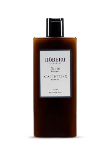 Nõberu of Sweden No. 106 Eucalyptus SCALP & RELAX SHAMPOO - oczyszczający i relaksujący szampon do skóry głowy - , 250ml