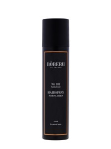 Nõberu of Sweden No. 101 Sandalwood HAIRSPRAY STRONG HOLD - lakier do włosów o mocnym chwycie, 250ml