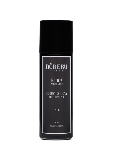 Nõberu of Sweden No. 102 Amber-Lime BOOST SPRAY DRY SHAMPOO - suchy szampon do włosów ciemnych, 200ml